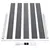 Produktbild 6 för Staketpanel WPC 872x106 cm grå