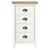 Produktbild 2 för Skänk Hill vit 46x35x80 cm massiv furu
