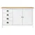 Produktbild 2 för Skänk Hill vit 130x40x80 cm massiv furu