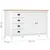 Produktbild 4 för Skänk Hill vit 130x40x80 cm massiv furu