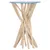 Produktbild 7 för Soffbord med glasskiva 35x35x50 cm massiv teak