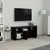 Produktbild 2 för TV-bänk svart 120x30x50 cm spånskiva
