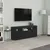 Produktbild 3 för TV-bänk svart 120x30x50 cm spånskiva