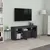 Produktbild 3 för TV-bänk grå 120x30x50 cm spånskiva