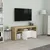 Produktbild 3 för TV-bänk vit och sonoma-ek 120x30x50 cm spånskiva