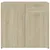 Produktbild 7 för Skänk sonoma-ek 80x36x75 cm spånskiva