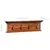 Produktbild 7 för Väggmonterad hylla med krokar 70x10x20 cm massiv teak
