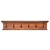 Produktbild 2 för Väggmonterad hylla med krokar 100x10x20 cm massiv teak