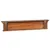 Produktbild 4 för Väggmonterad hylla med krokar 100x10x20 cm massiv teak