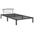 Produktbild 2 för Sängram svart metall 100x200 cm