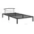 Produktbild 7 för Sängram svart metall 100x200 cm