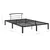 Produktbild 7 för Sängram svart metall 120x200 cm