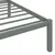 Produktbild 6 för Sängram grå metall 90x200 cm