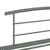 Produktbild 5 för Sängram grå metall 100x200 cm