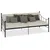 Produktbild 2 för Ram till dagbädd svart metall 90x200 cm