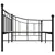 Produktbild 5 för Ram till dagbädd svart metall 90x200 cm