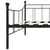 Produktbild 6 för Ram till dagbädd svart metall 90x200 cm