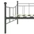 Produktbild 6 för Ram till dagbädd grå metall 90x200 cm