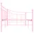 Produktbild 5 för Ram till dagbädd rosa metall 90x200 cm