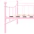 Produktbild 6 för Ram till dagbädd rosa metall 90x200 cm