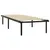 Produktbild 2 för Sängram svart metall 100x200 cm