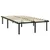 Produktbild 2 för Sängram svart metall 120x200 cm