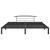 Produktbild 3 för Sängram svart metall 200x200 cm