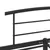 Produktbild 5 för Sängram svart metall 200x200 cm