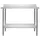 Arbetsbord med överhylla 120x60x120 cm rostfritt stål