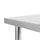 Arbetsbord med överhylla 120x60x150 cm rostfritt stål