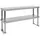 Arbetsbord med överhylla 120x60x150 cm rostfritt stål