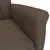Produktbild 7 för Reclinerfåtölj brun konstmocka