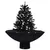 Produktbild 2 för Julgran med snö och paraplybas svart 75 cm PVC