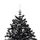 Julgran med snö och paraplybas svart 190 cm PVC