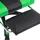 Gamingstol med fotstöd grön och svart konstläder