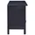 TV-bänk ljus svart 100x30x45 cm massiv mahogny