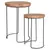 Produktbild 2 för H&S Collection Sidobord 2 delar teak 