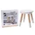 Produktbild 2 för H&S Collection Pall för barn 24x26 cm vit