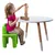 Produktbild 5 för H&S Collection Bord för barn 60x41 cm vit