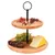 Produktbild 2 för Excellent Houseware Serveringsbricka 2-Tier bambu rund 16,5/21,5 cm