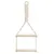 Produktbild 2 för H&S Collection Hängande hylla med repdekoration 30x10x66 cm