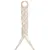 Produktbild 3 för H&S Collection Hängande hylla med repdekoration 30x10x66 cm