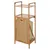 Produktbild 2 för Bathroom Solutions Förvaringshylla 2 hyllor och tvättkorg bambu 95 cm