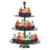 Produktbild 3 för Excellent Houseware Serveringsställ 3 våningar 36,5 cm rostfritt stål