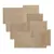 Produktbild 2 för WallArt Läderplattor Borret sandbeige 32 st