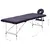 Produktbild 10 för Hopfällbar massagebänk 4 sektioner aluminium lila