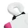 Hopfällbar massagebänk 3 sektioner aluminium vit och rosa
