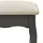 Sminkbord med pall grå 50x59x136 cm paulowniaträ