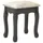 Sminkbord med pall grå 80x69x141 cm paulowniaträ