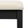 Sminkbord med pall svart 65x36x128 cm kejsarträ MDF